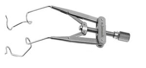 Adjustable speculum, V-SHAPED blades