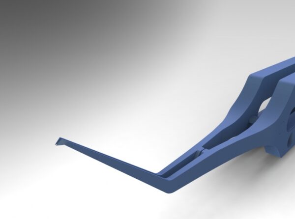 Capsulorexis forceps - flat handle - titanium - Image 2