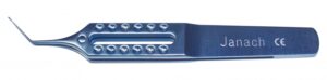 Capsulorexis forceps - flat handle - titanium