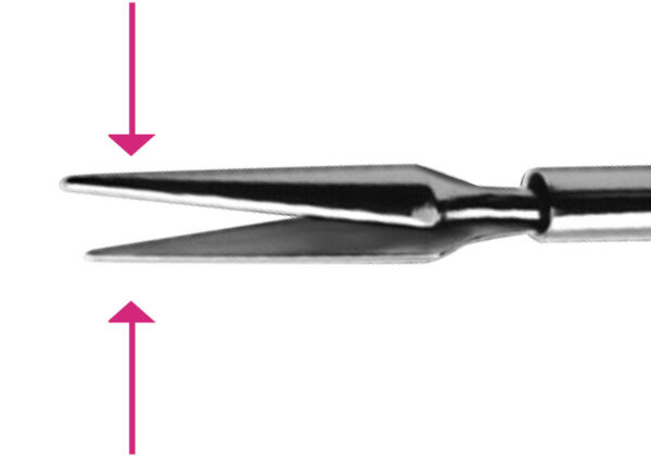Coaxial microscissors 23G - curved - Image 2