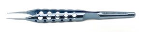Corneal forceps, ergonomic, weight-balanced handle