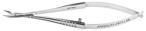 Corneal scissors delicate, curved 7 mm blunt tip