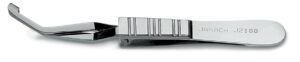 Forceps for acrylic IOL - cross-action