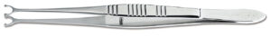 Forceps - overall length 110 mm - stainless steel