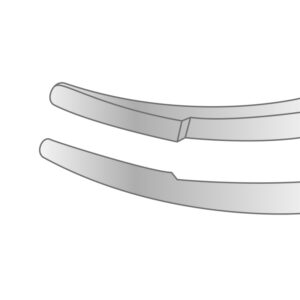 Tying forceps with delicate 6 mm tying platform