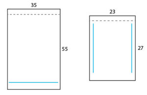 Kit sterile drapes to apply at the microscope