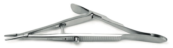 Needle holder with lock