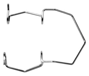 Open wire blades speculum