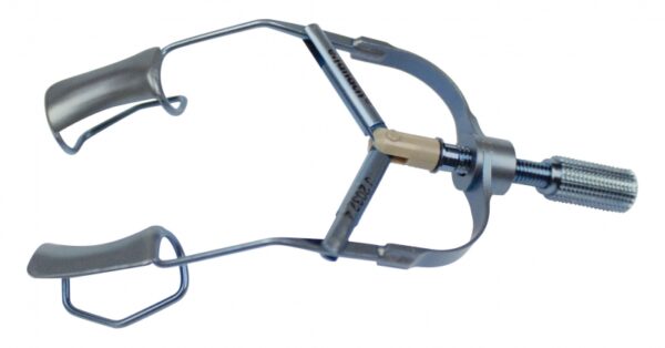 Partially solid blades speculum