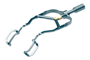 Reverse speculum with 15mm closed blades, titanium