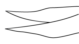 Scissors, 10 mm long blades