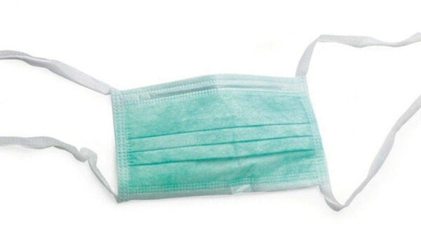 Surgical mask with laces