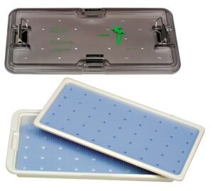 Tray ideal for oculoplastic set - 52.5 x 25.6 x 5.6 cm