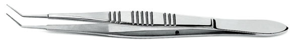 Tying forceps 8 mm angle to tip, without tying platform